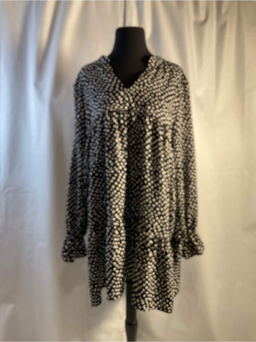 Coco + Carmen Black and White Printed Mini Dress